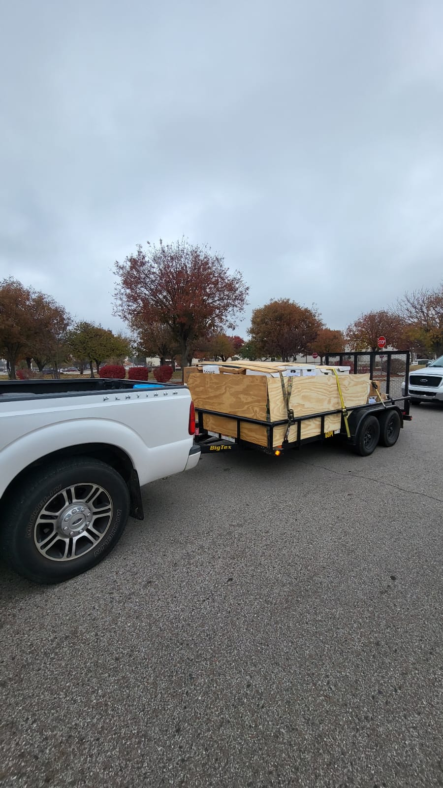 Loaded trailer